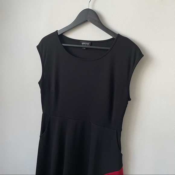 Little Black A-Line Cocktail Dress with Pockets - Picture 3 of 8